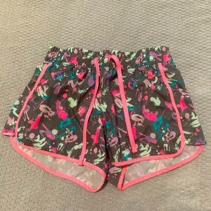 Justice Grey Paint Splatter Shorts